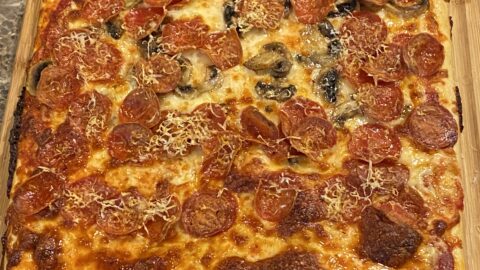 Homemade Sicilian Pizza Recipe - Jim Cooks Food Good!