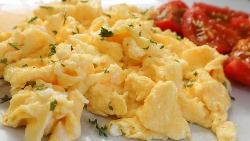 soft scrambled eggs