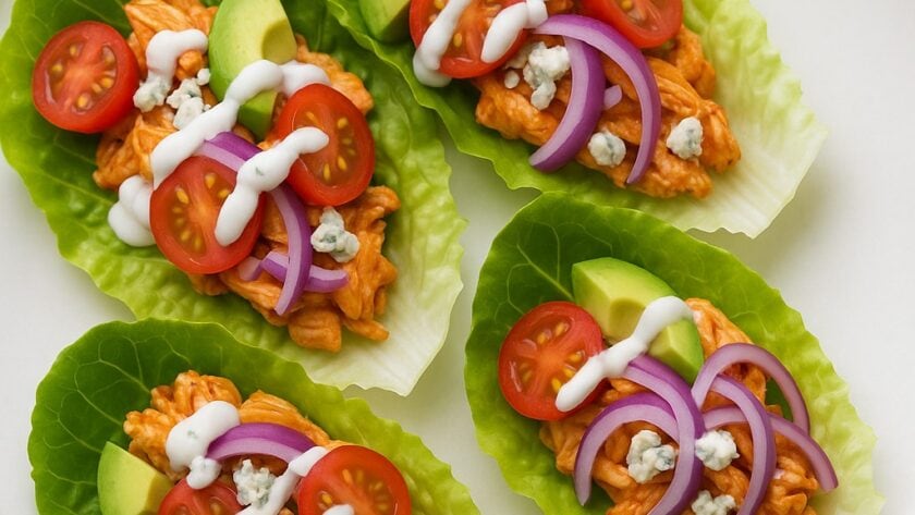 Buffalo Chicken Lettuce Wraps