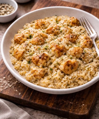 Creamy Parmesan Chicken and Rice