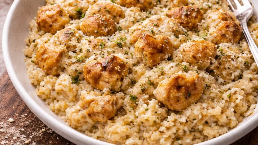 Creamy Parmesan Chicken and Rice